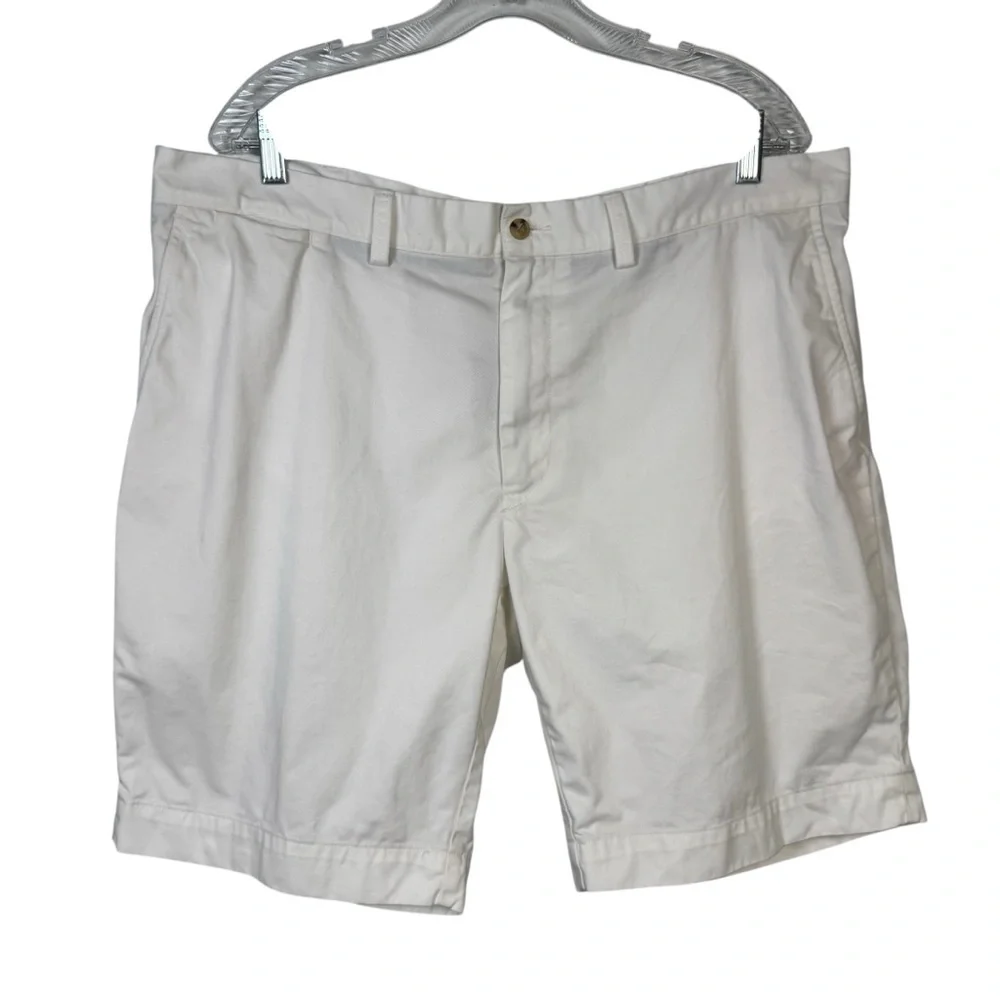 RALPH LAUREN POLO 100% COTTON CLASSIC FIT WHITE SHORTS 9” INSEAM MEN’S 38